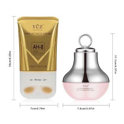 Neck-Eye Care Tightening & Revitalizing Set -Smooth of Fine Lines, Eye & Neck Treatment, Skin Moisturizer, Deep Moisturizing Skincare