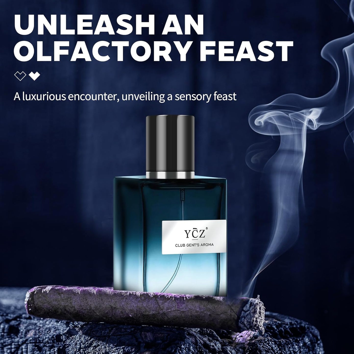 Unleash Your Charm with CLUB GENT'S AROMA - 1.7Oz (50Ml) Long Lasting Cologne for Men, Infused with Captivating Woody Notes of Aldehyde, Ginger, Mint, and Lemon