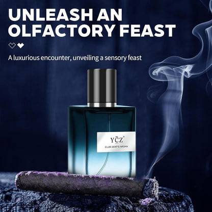 Unleash Your Charm with CLUB GENT'S AROMA - 1.7Oz (50Ml) Long Lasting Cologne for Men, Infused with Captivating Woody Notes of Aldehyde, Ginger, Mint, and Lemon