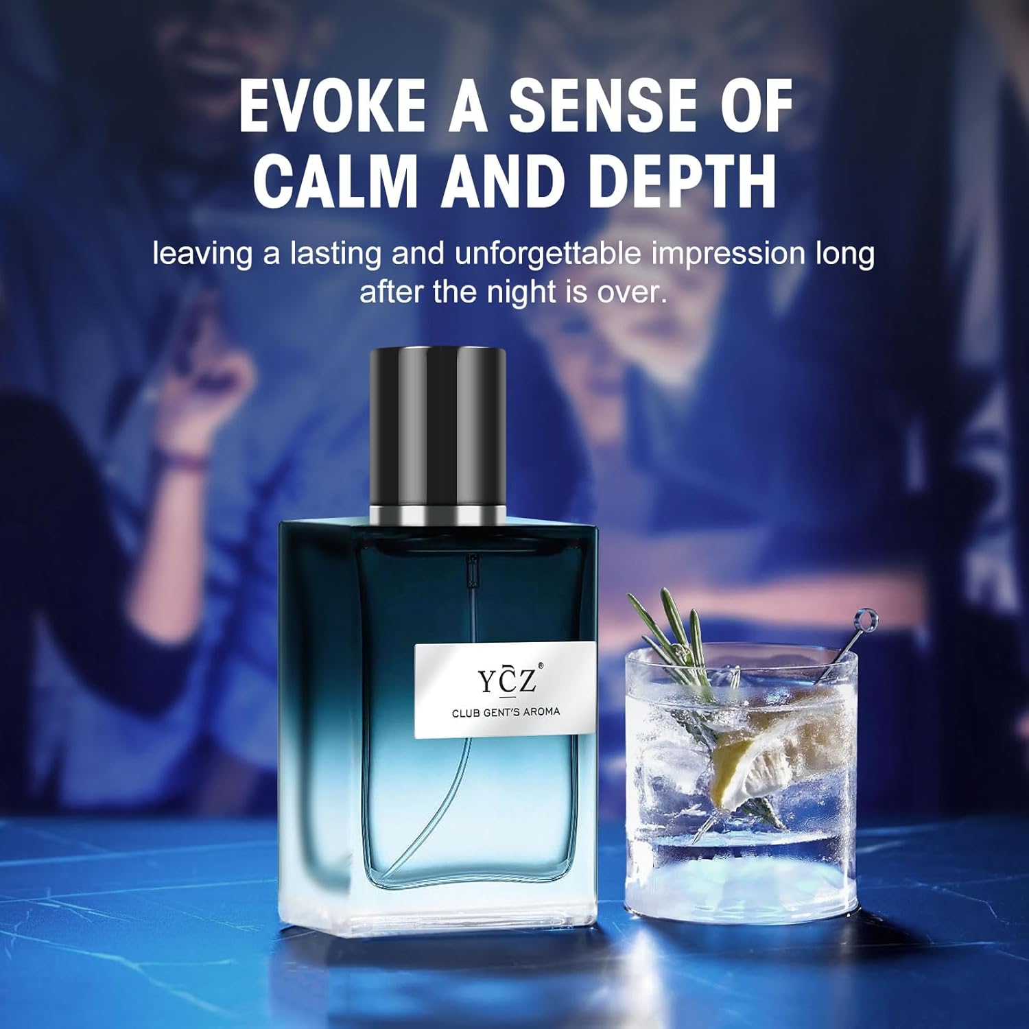 Unleash Your Charm with CLUB GENT'S AROMA - 1.7Oz (50Ml) Long Lasting Cologne for Men, Infused with Captivating Woody Notes of Aldehyde, Ginger, Mint, and Lemon