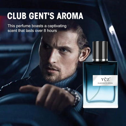 Unleash Your Charm with CLUB GENT'S AROMA - 1.7Oz (50Ml) Long Lasting Cologne for Men, Infused with Captivating Woody Notes of Aldehyde, Ginger, Mint, and Lemon
