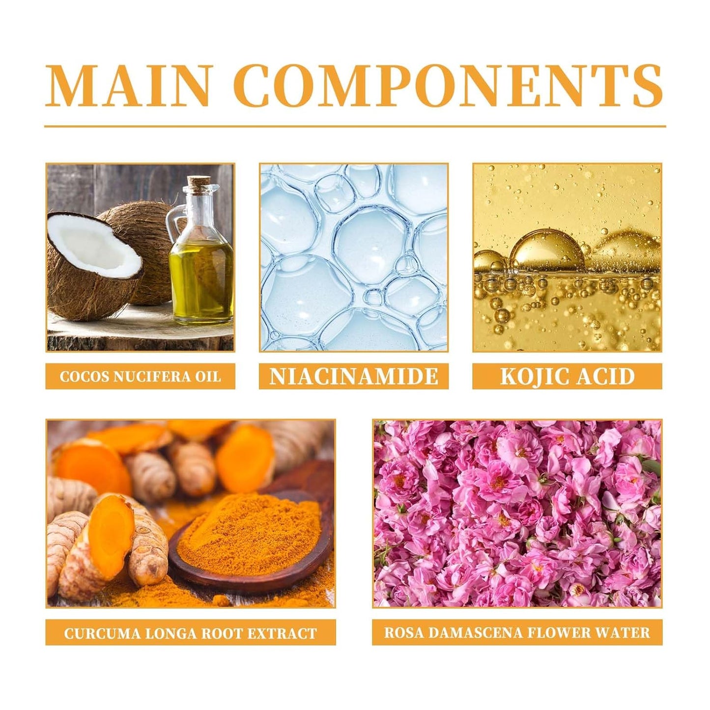 Turmeric Face Wash with Brush, Turmeric Foaming Facial Cleanser for All Skin, 3.38 Fl Oz/Pcs